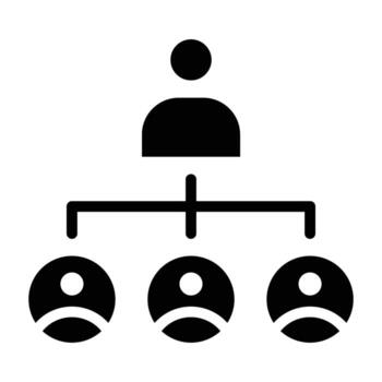 Hierarchy Icon Design vector