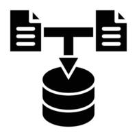 Data Collection Icon Design vector