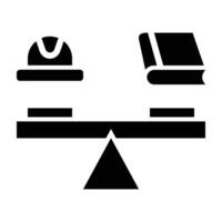Labour Law Icon Design vector