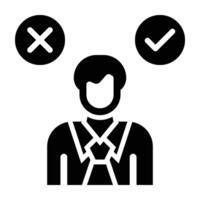 Decision Making Icon Design vector