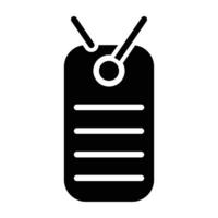 Army Dog Tag Icon Design vector
