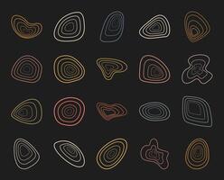 Doodle organic irregular symbol art, modern geometric random shape graphic, trendy abstract assymetric silhouette collection, cute liquid minimal form set, flat boho amorphos element design, vector