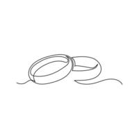 Wedding update simple rings card,sketch, web banner, background. vector