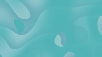 Abstract teal shapes form a calming fluid background. video