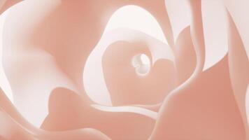 Abstract soft collision floating creamy background, 3d rendering. video