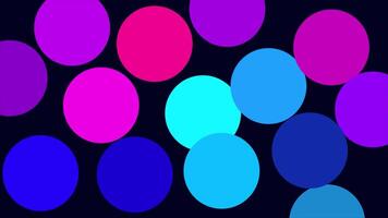 Vibrant Circle Pattern Abstract Animated Kids Background video