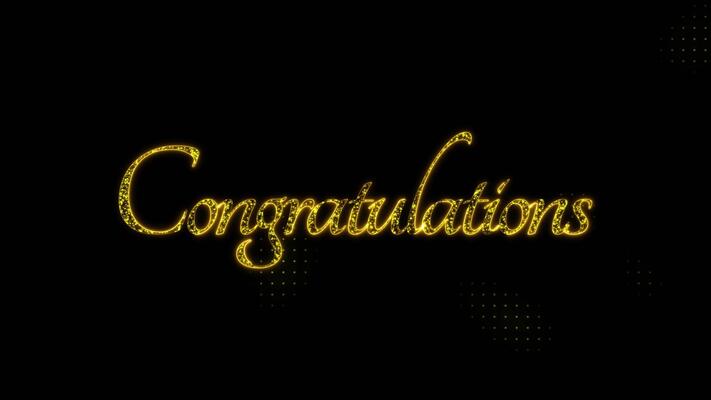 Animated Congratulations Stock Video Footage for Free Download