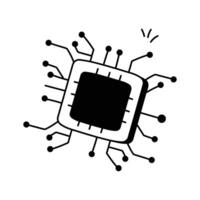 Grab this amazing icon of processor chip in modern style vector