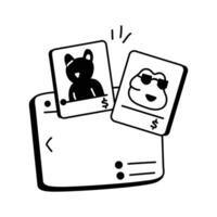 Symbol for NFT based websites and marketplaces in the metaverse vector