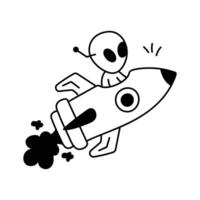 Intergalactic travel and extraterrestrial exploration in the metaverse vector