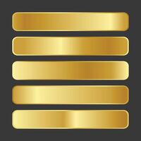 Golden Gradient set vector