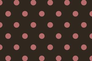 Polkadots Pattern Brown Pink Background vector