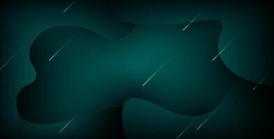 abstract green color wave papercut geometric shape overlap layers background. eps10 vector