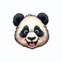 Adorable Panda Character with a Playful Look vector