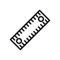 Ruler icon. Isolated on white background vector