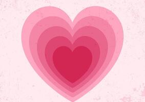 Valentines Day background with grunge hearts design vector