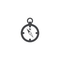 illustration of the flat design of a navigation compass. vector