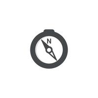 illustration of a simple flat design of the circular compass. vector