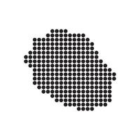 Reunion Map Icon symbol design vector