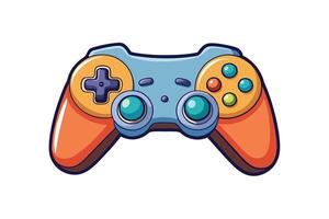 Colorful game controller icon with a vibrant design, perfect for gaming themed projects, game apps, or digital entertainment branding vector