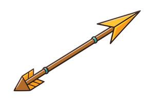 Creative 3D cartoon arrow icon with bright gradients and playful design, set against a crisp white background for versatile use vector
