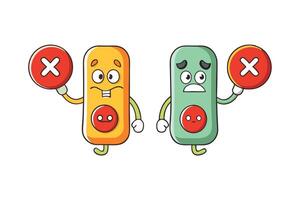 Creative cartoon style phone icons featuring vibrant colors, smiling expressions, answering and declining calls in a fun and engaging way and fun communication themed designs vector