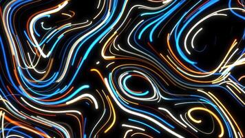 A captivating showcases colorful lights moving in circular patterns. Motion video