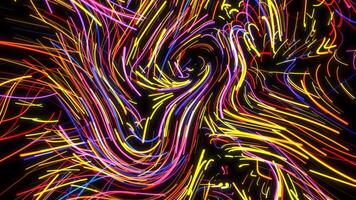 Captivating of vibrant lights creating an enchanting visual. Motion video