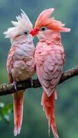 Macaws perched on a branch in bright sunlight video