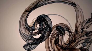 Swirling smoke forms artistic patterns video