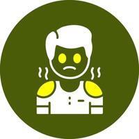Pity Circle Style Icon vector