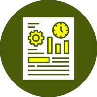 Event tracking Solid Colorful Icon vector