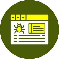 Crawling Solid Colorful Icon vector