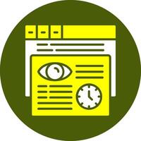 Users Solid Colorful Icon vector