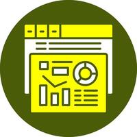 Metrics Solid Colorful Icon vector