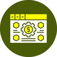 Cost per conversion Solid Colorful Icon vector
