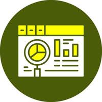 Website audit Solid Colorful Icon vector