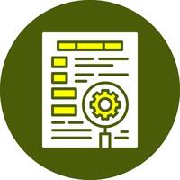 Keyword optimization Solid Colorful Icon vector