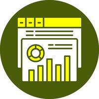 Click fraud Solid Colorful Icon vector