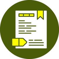 Canonical URL Solid Colorful Icon vector