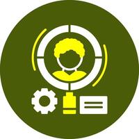 Demographics Solid Colorful Icon vector