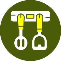 Rack Corlorful Icon on a Green Background vector