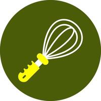 Whisk Glyph Two color Icon vector