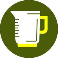 Pitcher Colorful Icon on a Green Background vector