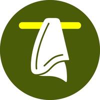 Cloth Corlorful Icon on a Green Background vector