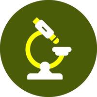 Microscope Glyph Colorful Style Icon vector