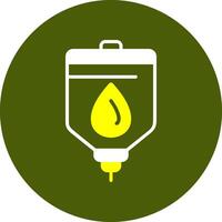 Blood bag Glyph Colorful Style Icon vector