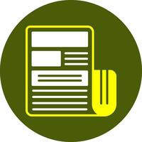 Newspaper Colorful Symbol vector