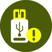 USB Notification Style Colorful Symbol vector