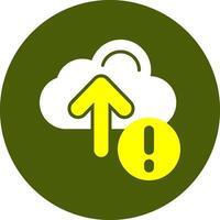 Cloud upload Notification Style Colorful Symbol vector